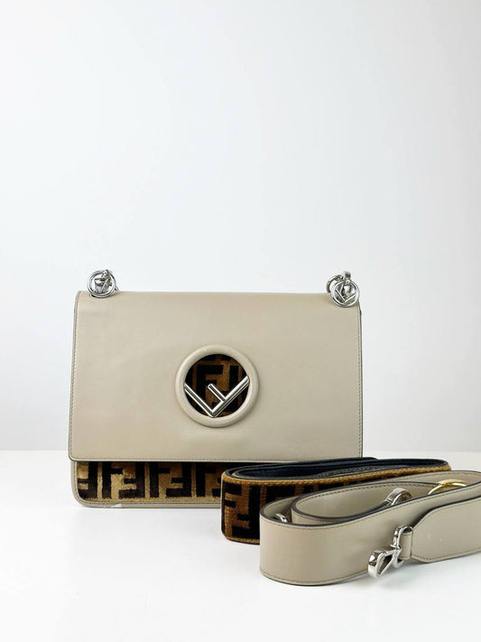 FENDI ZUCCA FF KAN MEDIUM CROSSBODY BAG