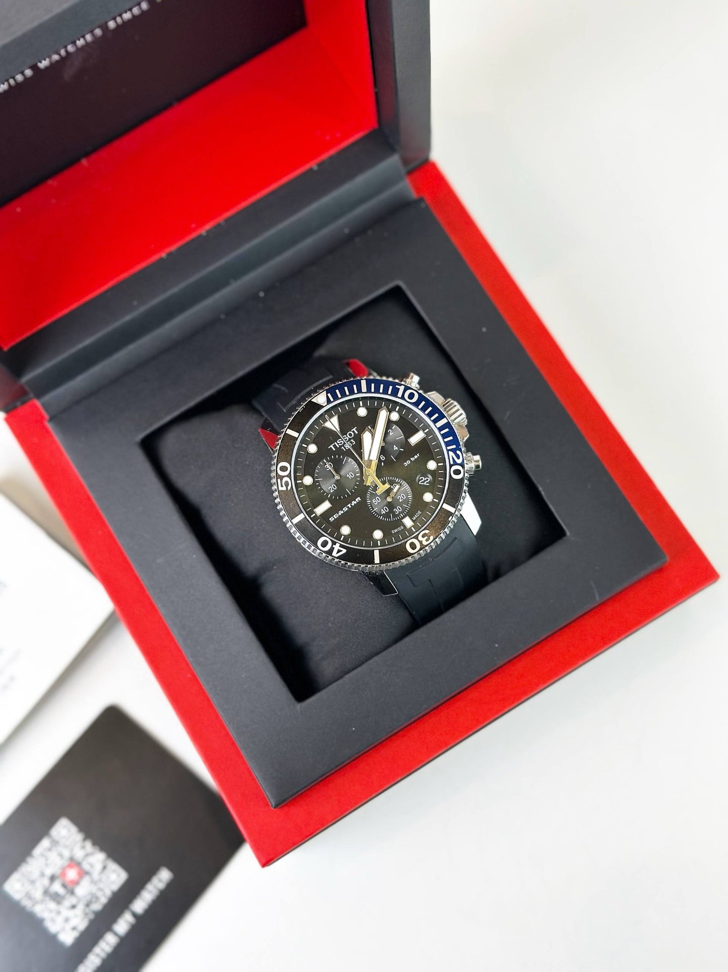 TISSOT SEASTAR 1000 CHRONOGRAPH BLACK DIAL QUARTZ WATCH