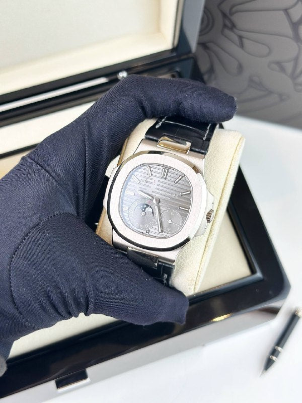 PATEK PHILIPPE NAUTILUS MOON PHASE REF 5712G AUTOMATIC WATCH