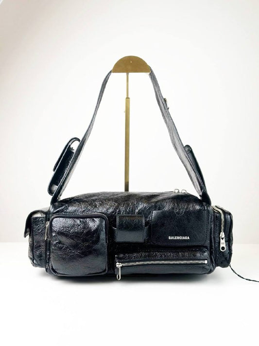 BALENCIAGA SUPERBUSY SMALL SLING BLACK SHOULDER BAG