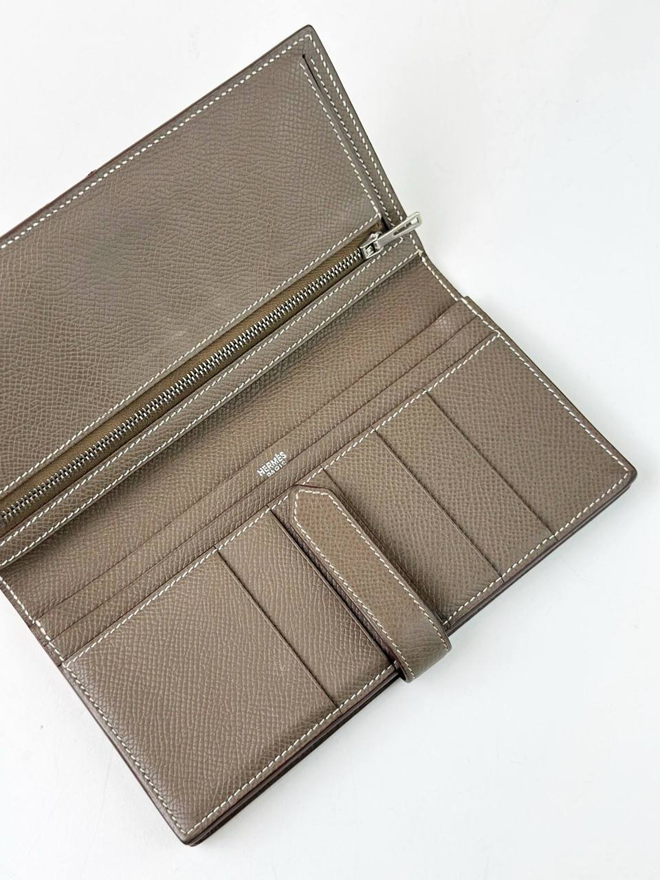 HERMES BEARN ETOUPE LONG WALLET