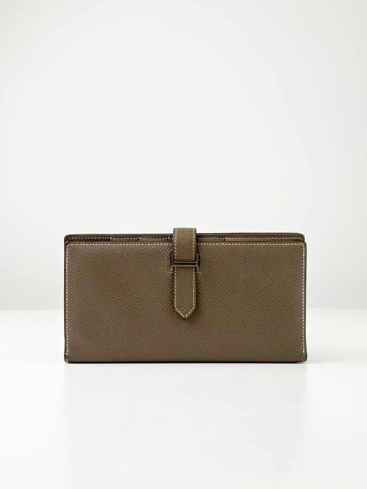 HERMES BEARN ETOUPE LONG WALLET