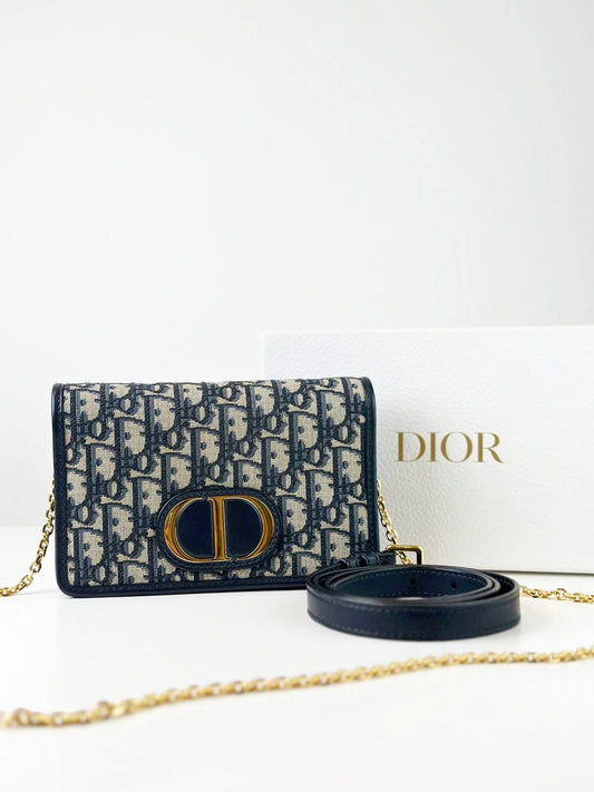 DIOR OBLIQUE MONTAIGNE 2 WAY POUCH BELT BAG CROSSBODY BAG