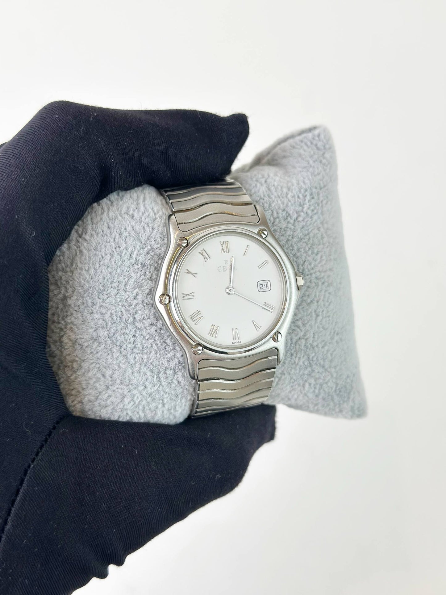 EBEL CLASSIC WAVE STAINLESS STEEL QUARTZ WATCH
