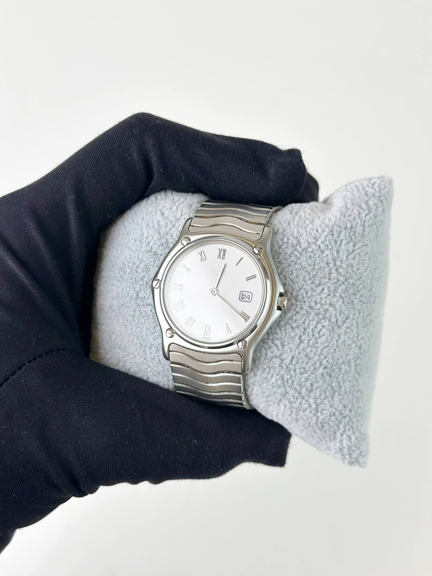 EBEL CLASSIC WAVE STAINLESS STEEL QUARTZ WATCH