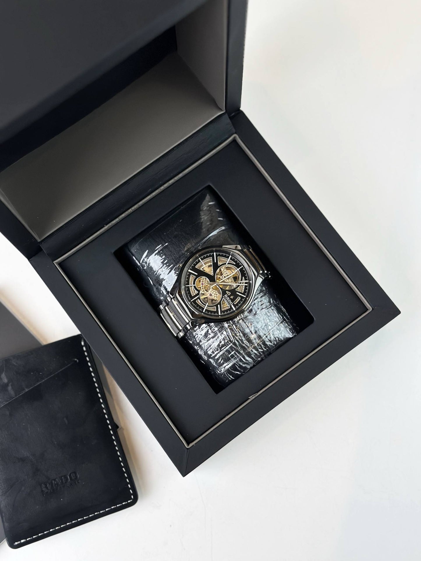RADO TRUE AUTOMATIC OPEN HEART BLACK DIAL WATCH
