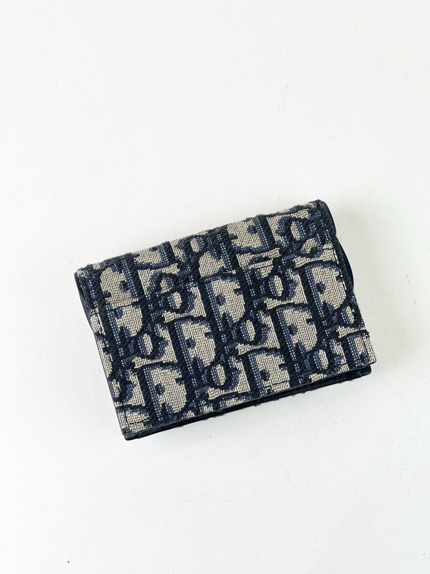 DIOR SADDLE BLOOM OBLIQUE CARD HOLDER
