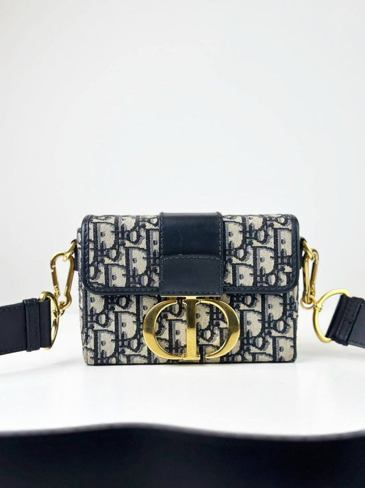 DIOR OBLIQUE JACQUARD MONTAIGNE BOX CROSSBODY BAG