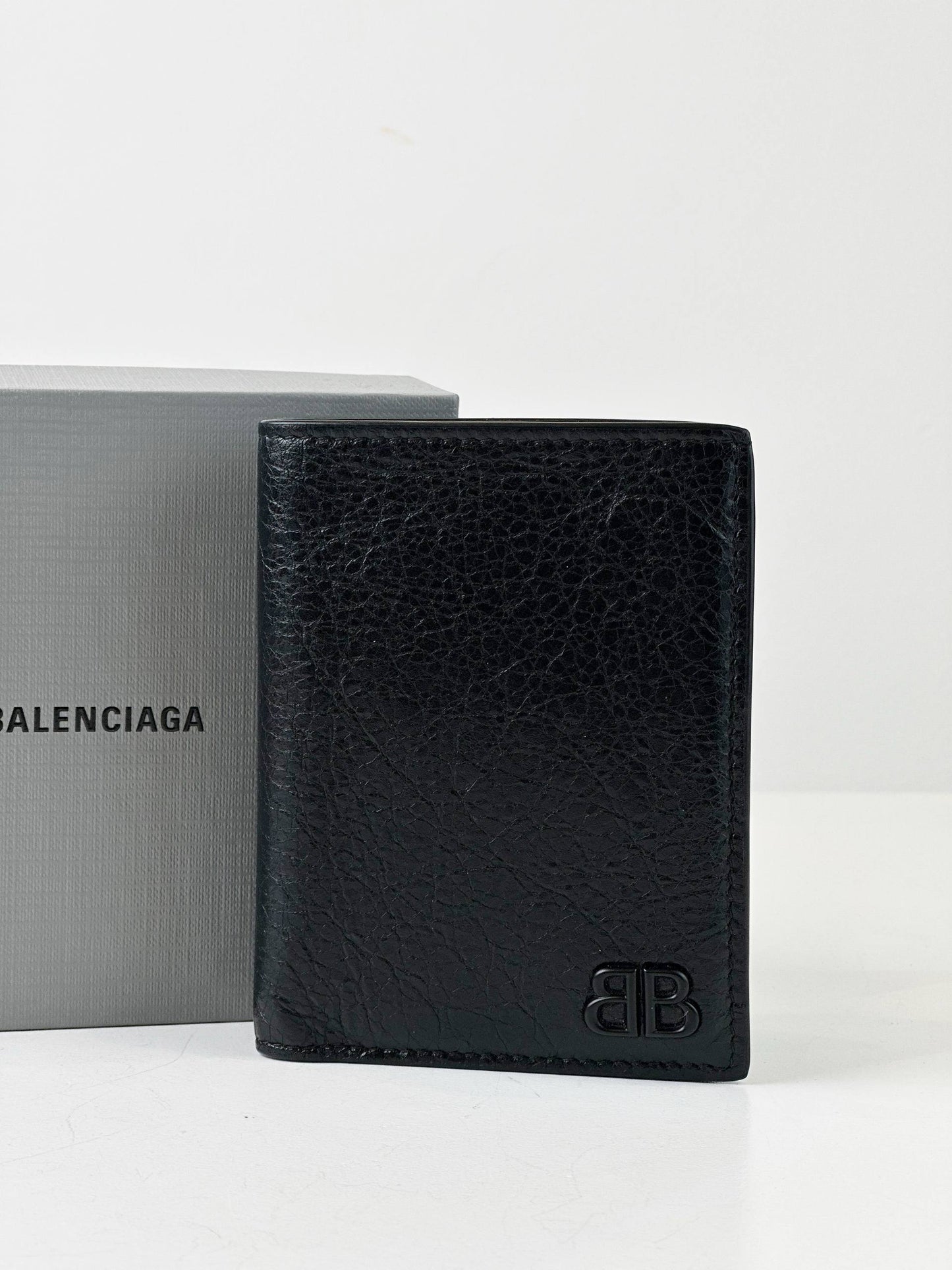 BALENCIAGA MONACO BB BLACK CARDHOLDER
