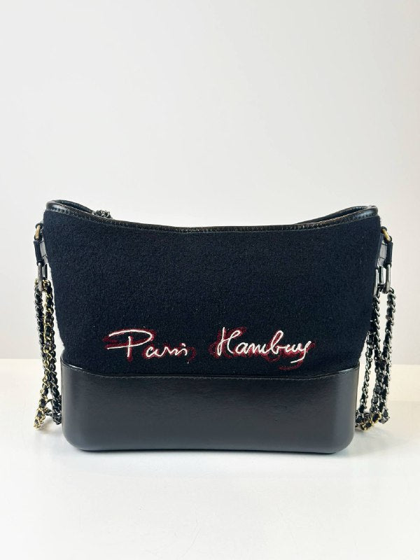 CHANEL GABRIELLE PARIS-HAMBURG EMBROIDERED MEDIUM SHOULDER BAG