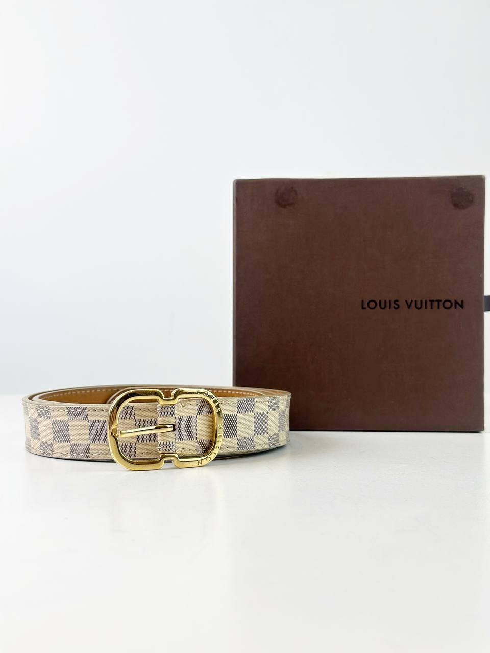 LOUIS VUITTON DAMIER AZUR BELT