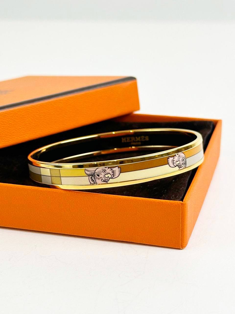 HERMES ENAMEL BANGLE
