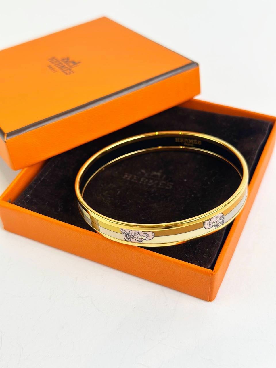 HERMES ENAMEL BANGLE