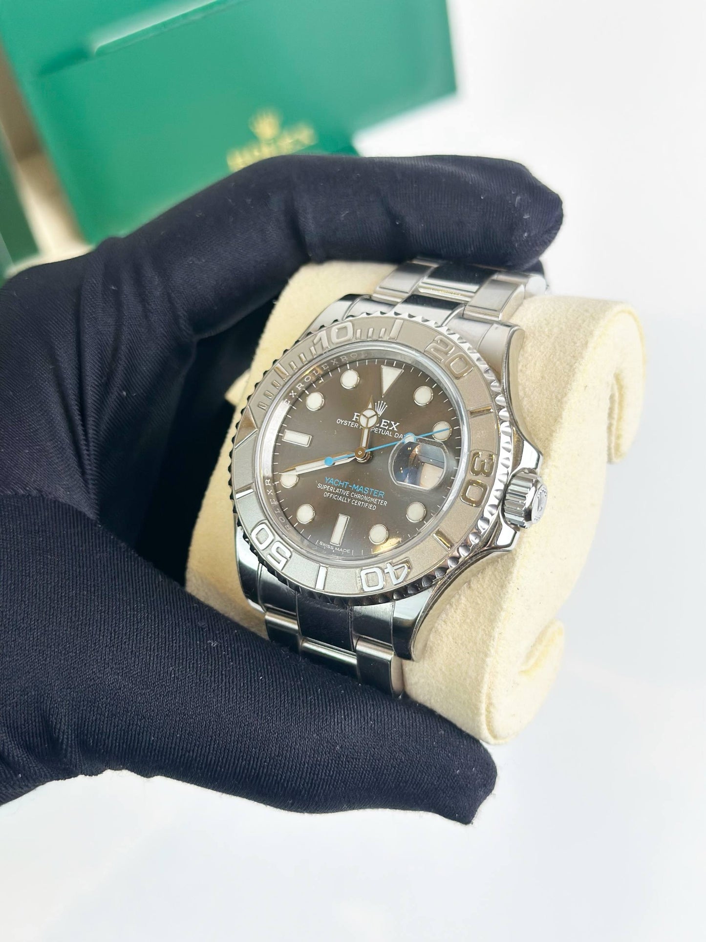 ROLEX YACHT-MASTER 40 GREY DIAL AUTOMATIC WATCH
