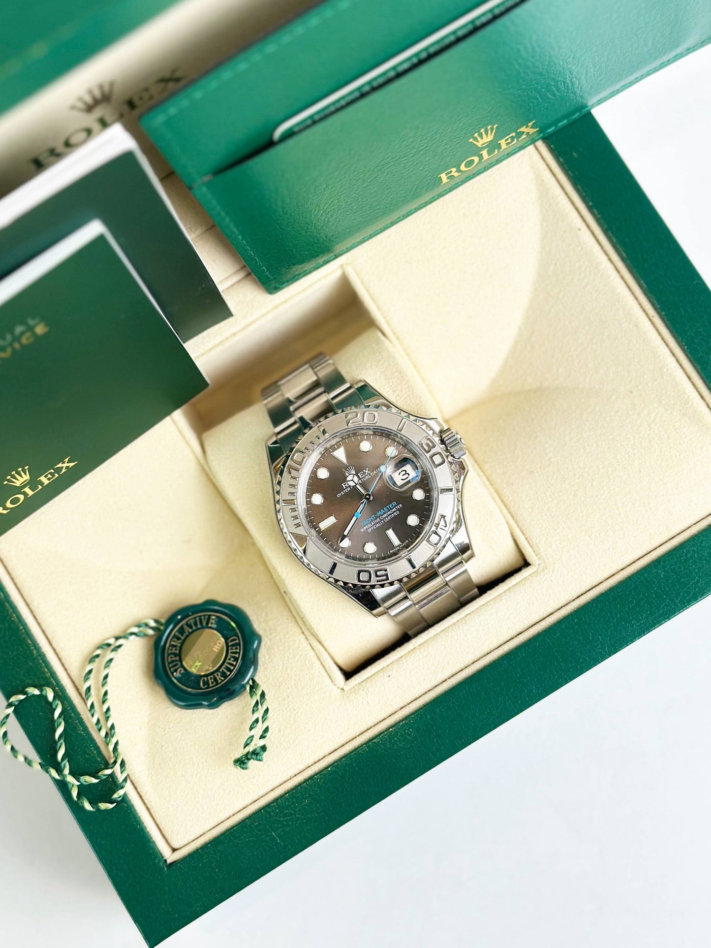 ROLEX YACHT-MASTER 40 GREY DIAL AUTOMATIC WATCH