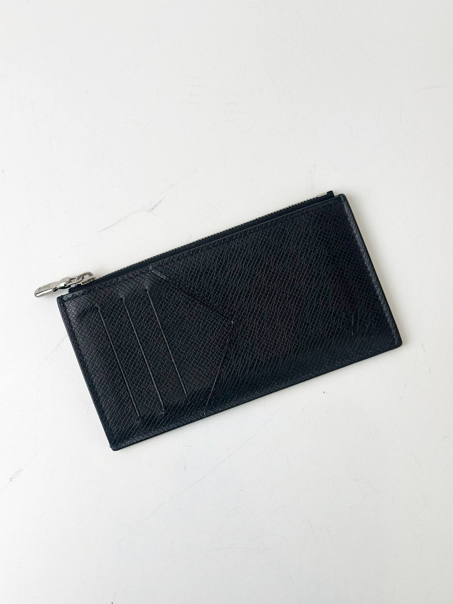 LOUIS VUITTON TAIGA BLACK COIN CARD HOLDER