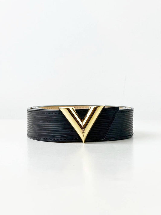 LOUIS VUITTON ESSENTIAL V BLACK BELT