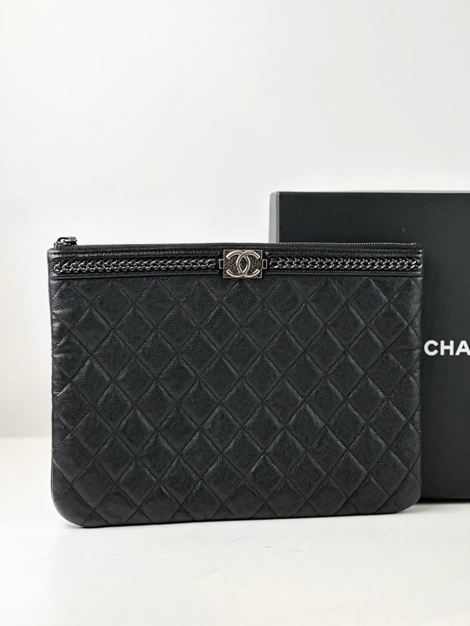 CHANEL LE BOY O CASE CLUTCH