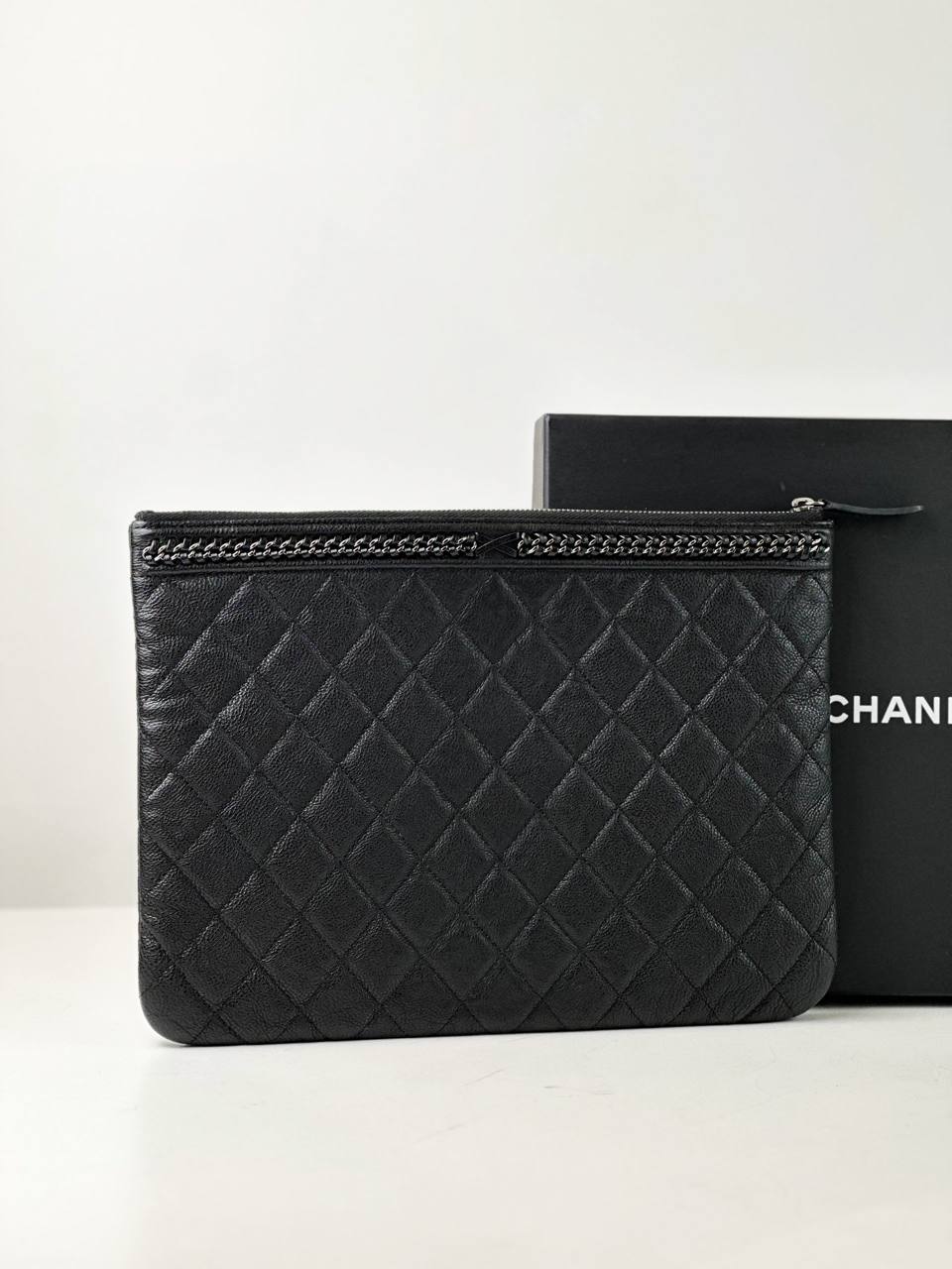 CHANEL LE BOY O CASE CLUTCH