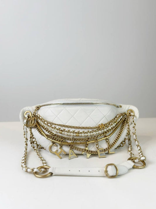 CHANEL QUILTED ALL ABOUT CHAIN WAIST