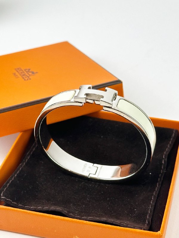 HERMES CLIC CLAC H CREAM BRACELET