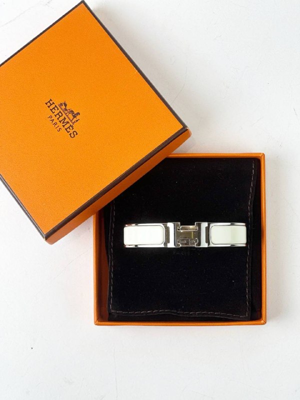 HERMES CLIC CLAC H CREAM BRACELET
