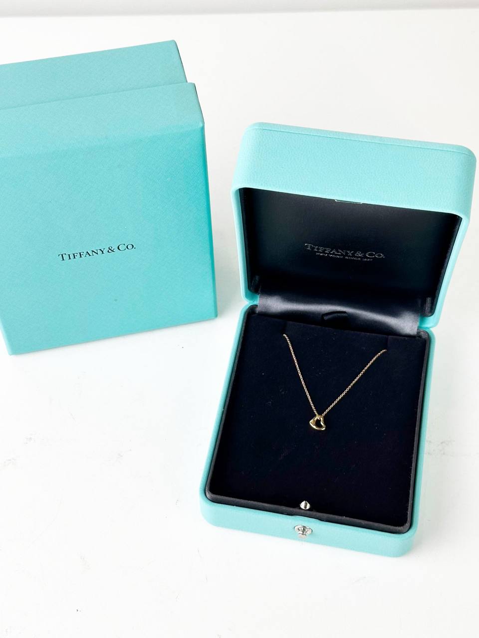 TIFFANY &amp; CO. ELSA PERETTI OPEN HEART NECKLACE