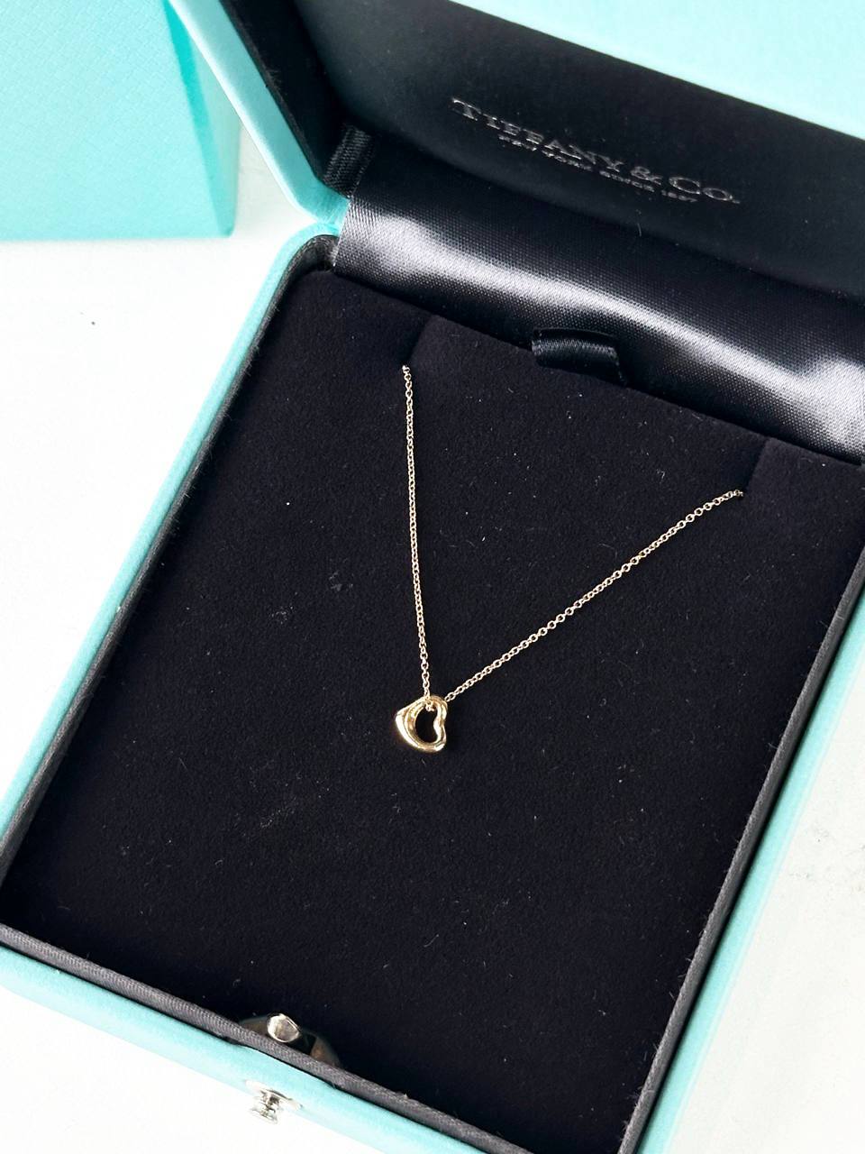 TIFFANY &amp; CO. ELSA PERETTI OPEN HEART NECKLACE