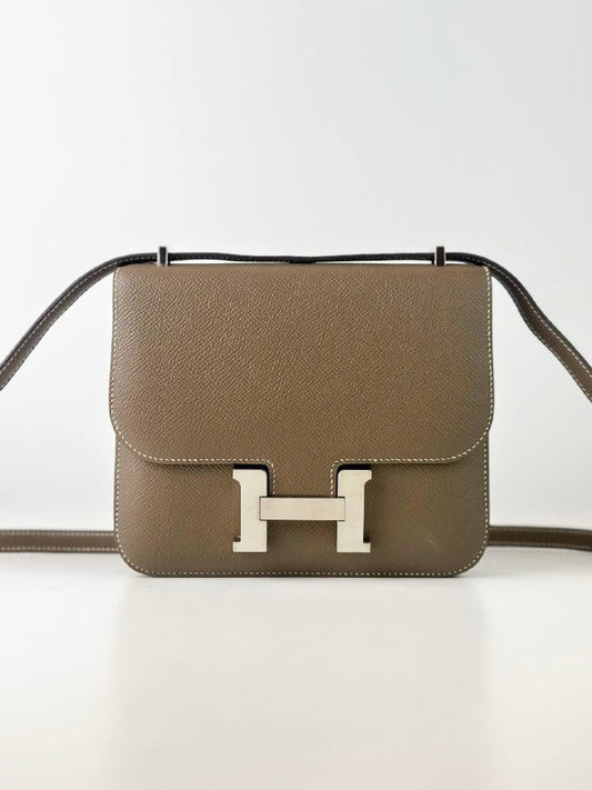 HERMES CONSTANCE 18 ETOUPE CROSSBODY BAG