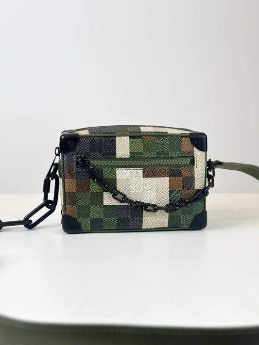 LOUIS VUITTON MINI SOFT TRUNK DAMOFLAGE GREEN SLING BAG