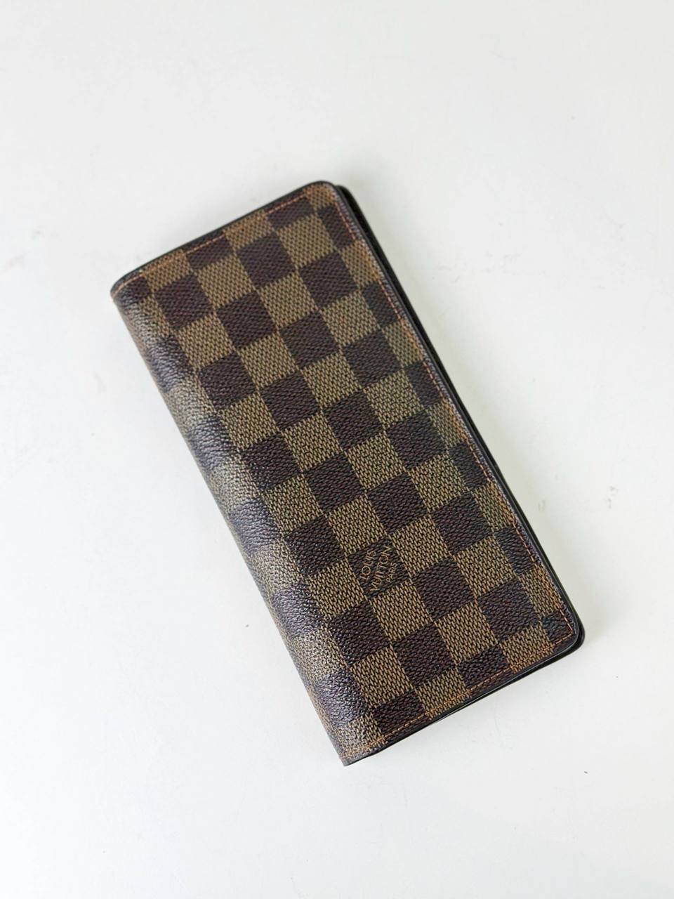 LOUIS VUITTON DAMIER EBENE BRAZZA WALLET