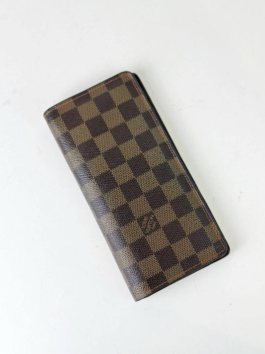 LOUIS VUITTON DAMIER EBENE BRAZZA WALLET