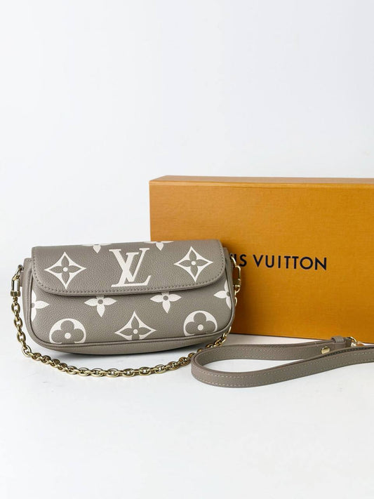 LOUIS VUITTON IVY BICOLOR MONOGRAM WALLET ON CHAIN