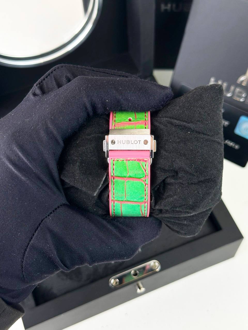 HUBLOT BIG BANG POP ART STEEL APPLE AUTOMATIC WATCH