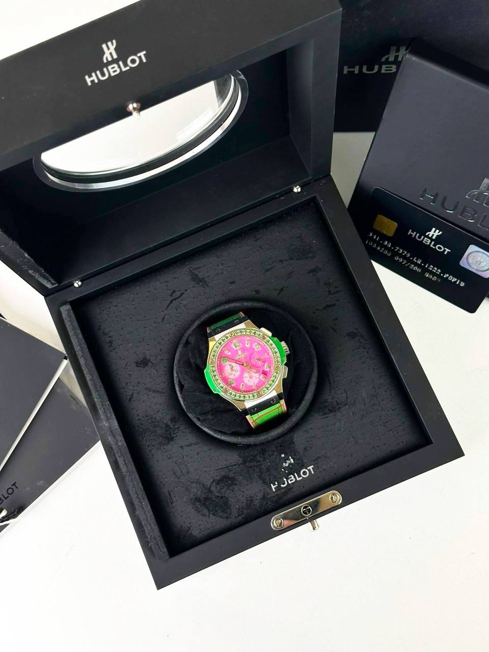 HUBLOT BIG BANG POP ART STEEL APPLE AUTOMATIC WATCH