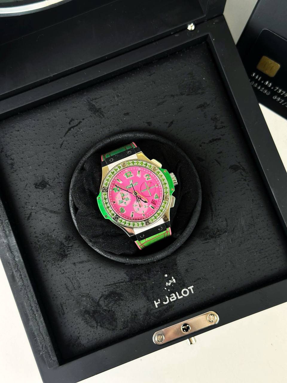 HUBLOT BIG BANG POP ART STEEL APPLE AUTOMATIC WATCH