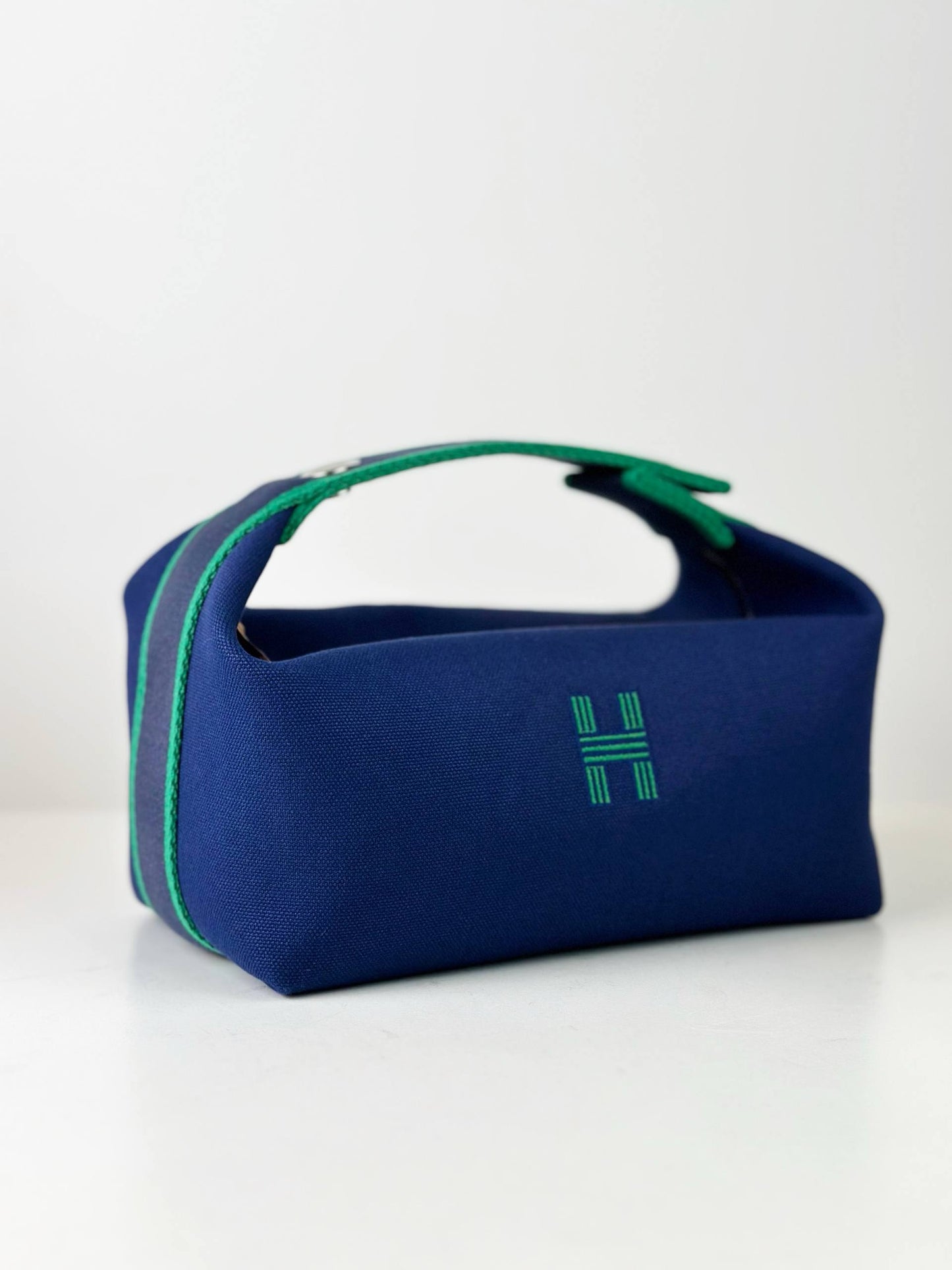 HERMES BRIDE A BRAC BLUE SMALL POUCH