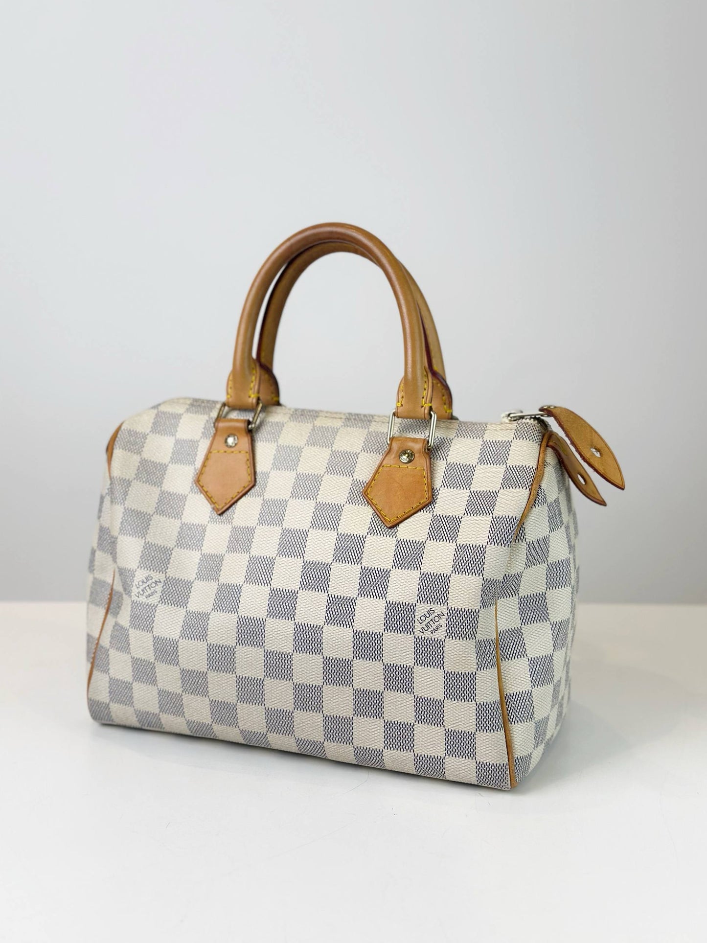 LOUIS VUITTON SPEEDY 25 DAMIER AZUR WITH STRAP