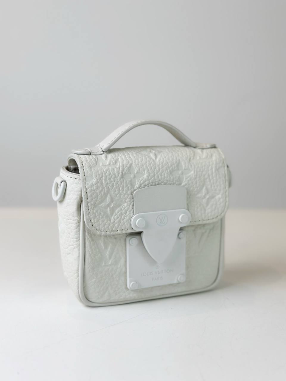 LOUIS VUITTON PICO S-LOCK MINI WHITE CROSSBODY BAG