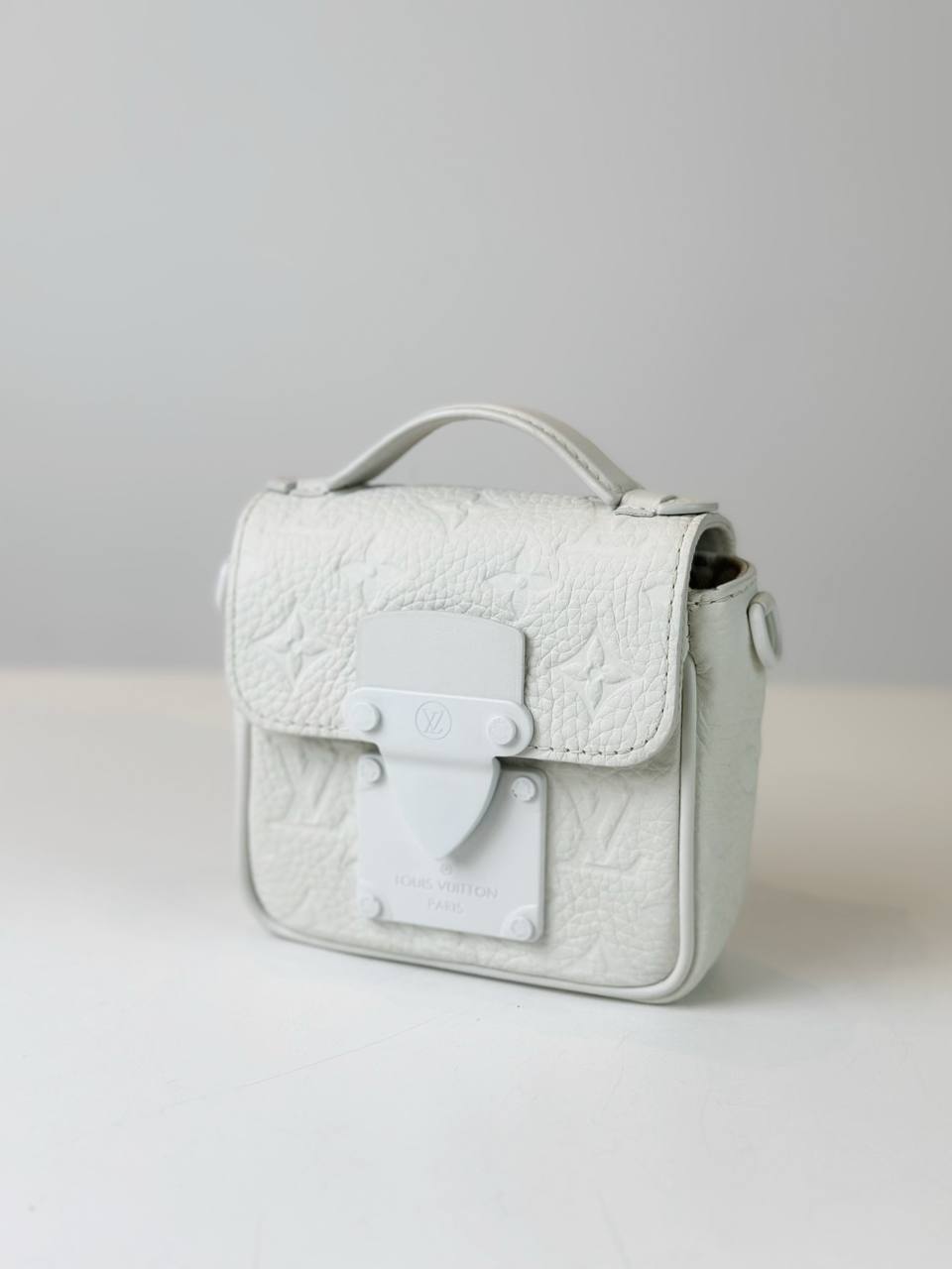 LOUIS VUITTON PICO S-LOCK MINI WHITE CROSSBODY BAG