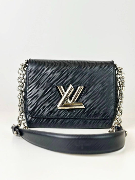 LOUIS VUITTON TWIST PM BLACK EPI LEATHER CROSSBODY BAG