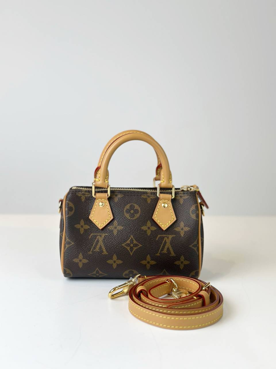 LOUIS VUITTON NANO SPEEDY MONOGRAM CROSSBODY BAG