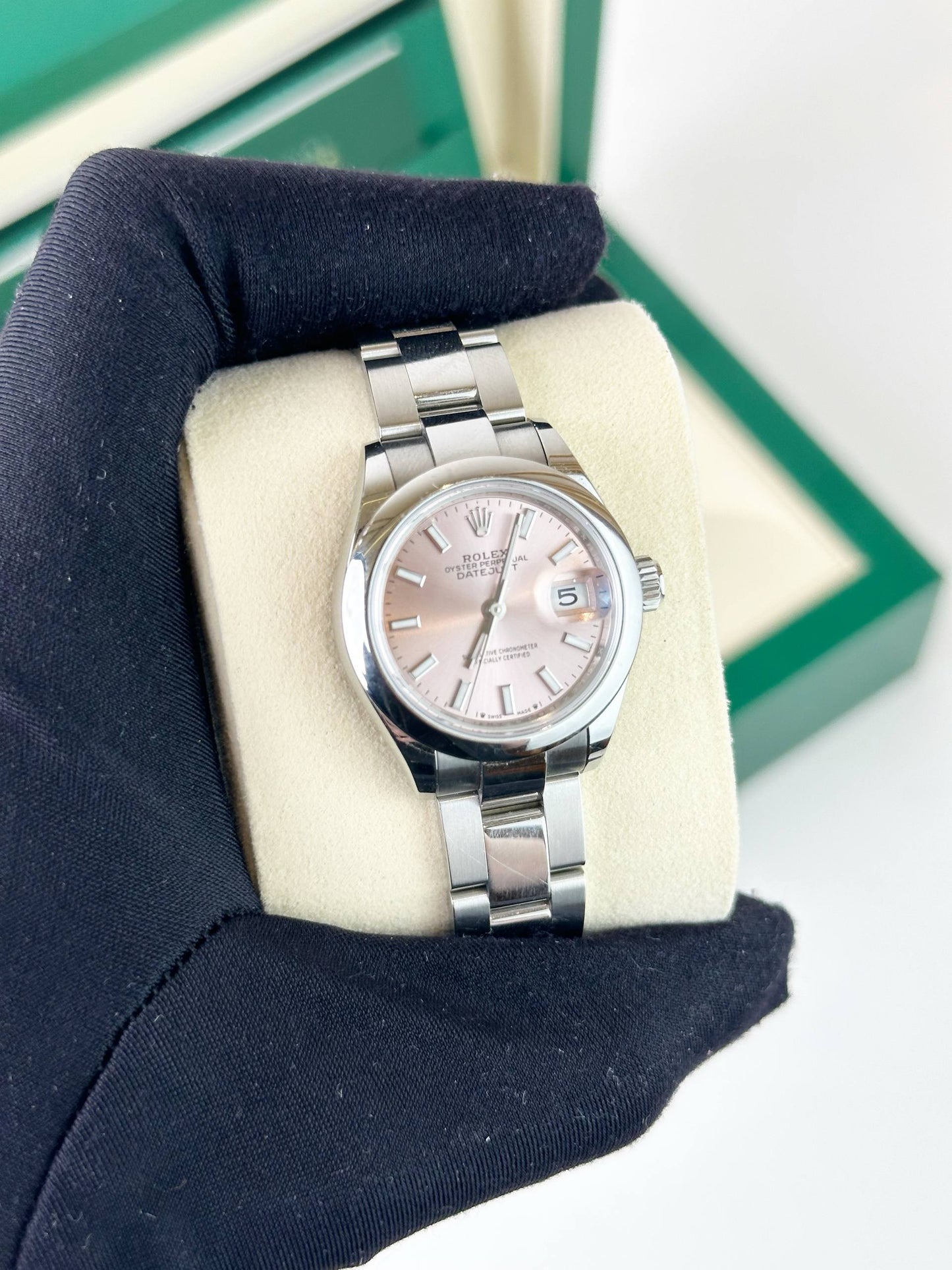 ROLEX DATEJUST 31 PINK DIAL AUTOMATIC WATCH