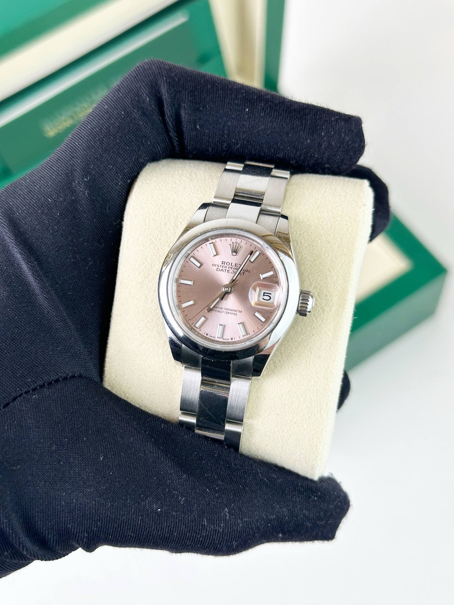 ROLEX DATEJUST 31 PINK DIAL AUTOMATIC WATCH