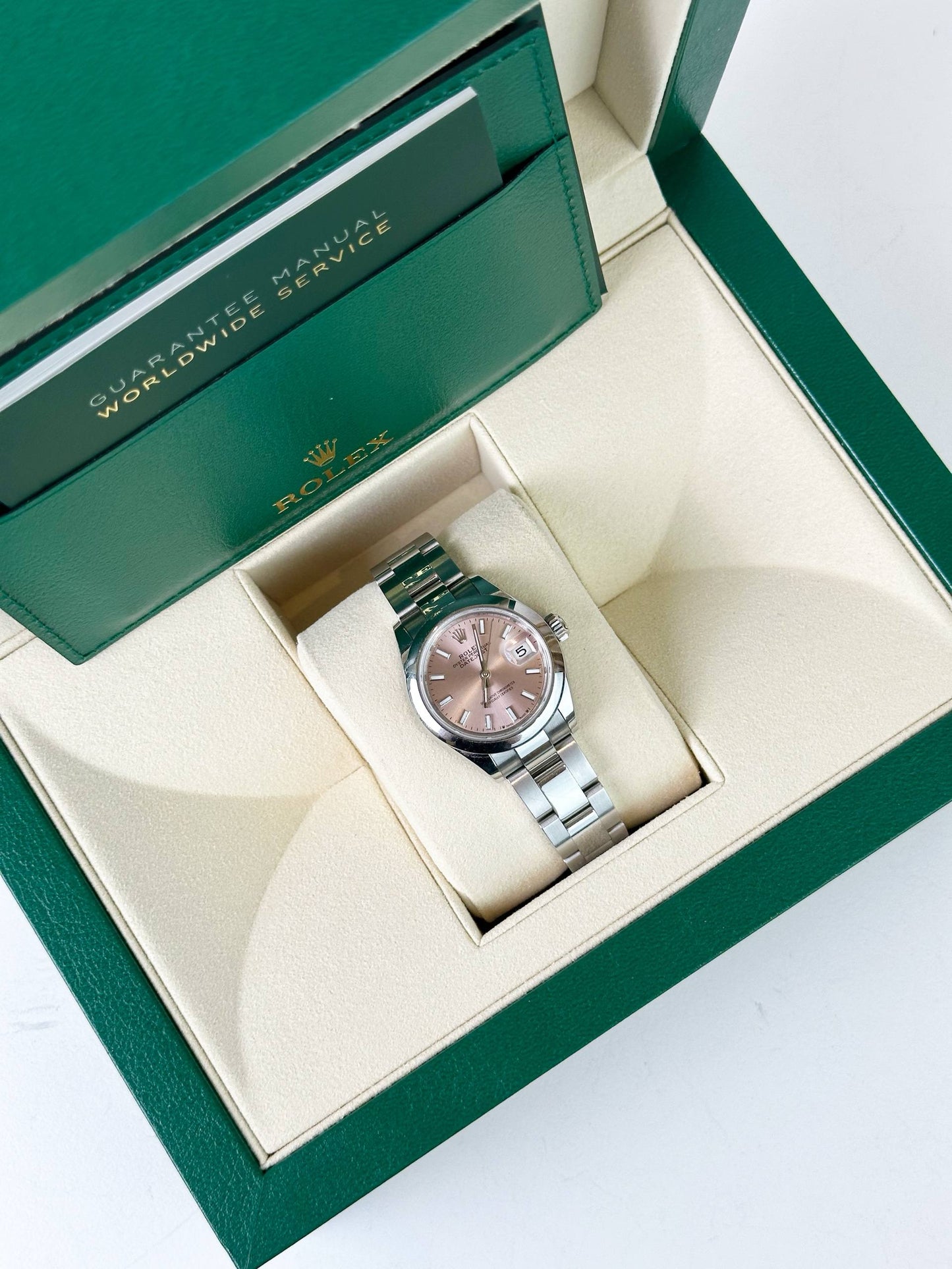 ROLEX DATEJUST 31 PINK DIAL AUTOMATIC WATCH