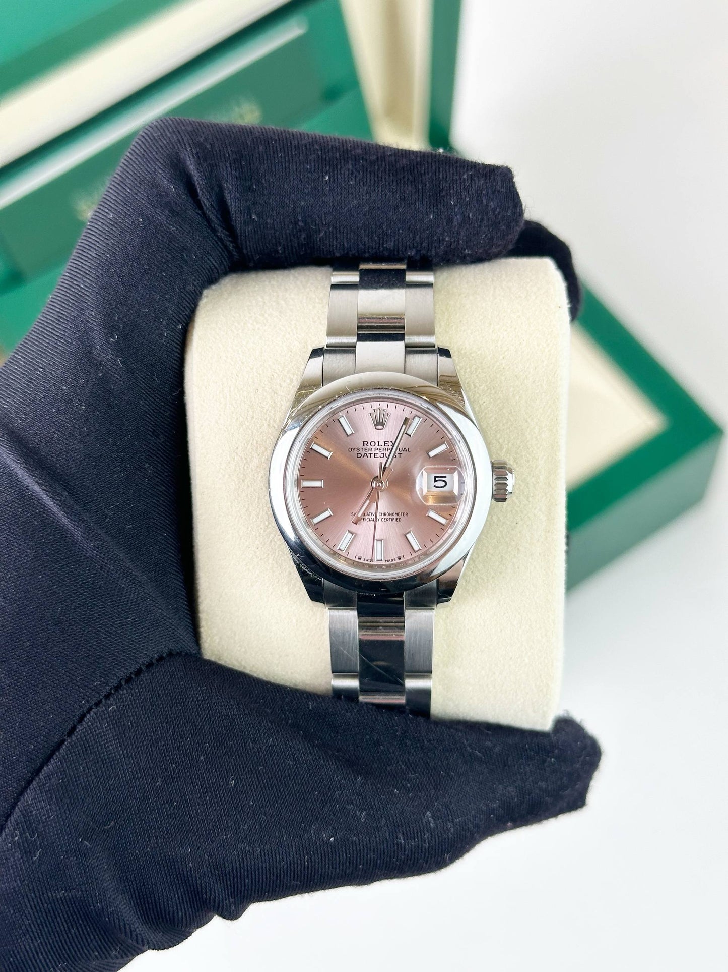 ROLEX DATEJUST 31 PINK DIAL AUTOMATIC WATCH