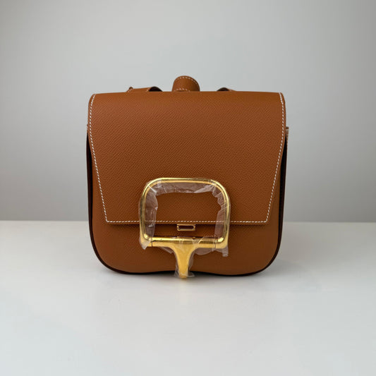 Hermes Gold Epsom Mini Della Cavalleria Gold Hardware