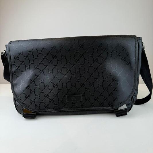 Gucci Imprime Monogram Flap Messenger Bag
